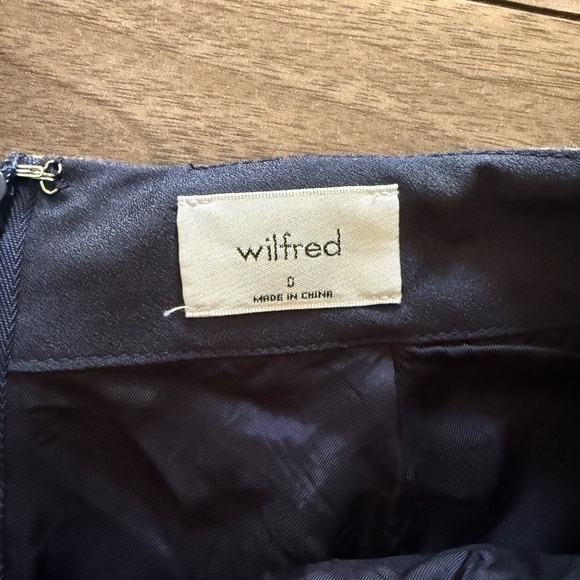 Wilfred Wool-Cashmere Blend Plaid Wrap Skirt | Size 0 | Aritzia - Picture 4 of 9